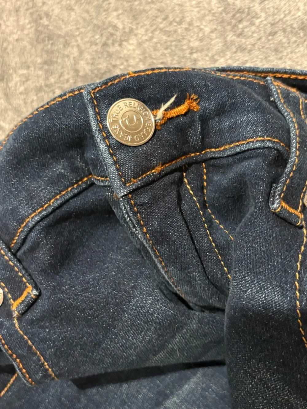 True Religion Men's Dark Blue Bootcut Jeans